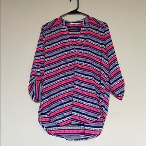 Lulus LUSH flowy top with button up sleeves